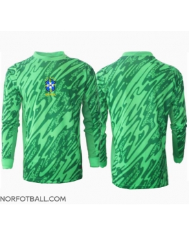Billige Fotballdrakt Brasil Keeper Replika Hjemmedrakt Copa America 2024 Langermet